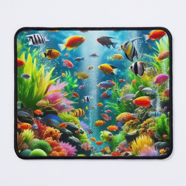 Item preview, Colorful Tropical Aquarium designed and sold by TinCatOutPost.
