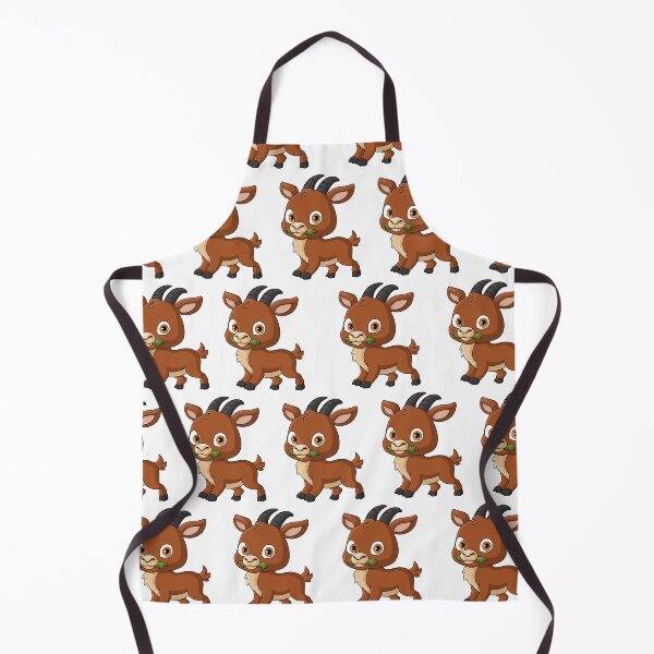 Item preview, Cute Goat Eating Grass Pattern designed and sold by lunadesignsmoon.