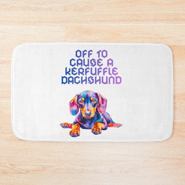 Item preview, Off to Cause A Kerfuffle Dachshund designed and sold by JI-PIXEL-PLACE.