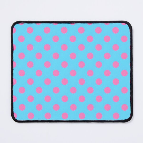 Item preview, Pink Polka Dots on Blue Background – Fun Abstract Pattern designed and sold by Rhym3Zone.