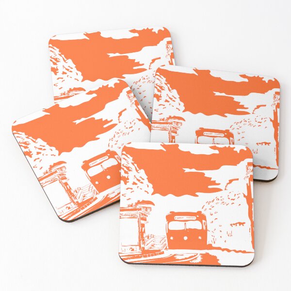Item preview, Orange Single Color San Francisco Castro Muni Stop designed and sold by krithi kreations.
