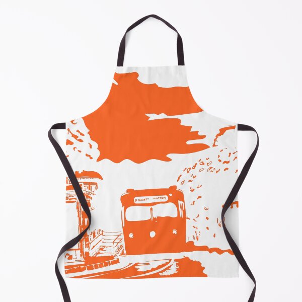 Item preview, Orange Single Color San Francisco Castro Muni Stop designed and sold by krithi kreations.