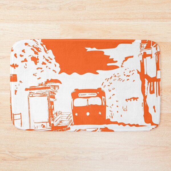 Item preview, Orange Single Color San Francisco Castro Muni Stop designed and sold by krithi kreations.