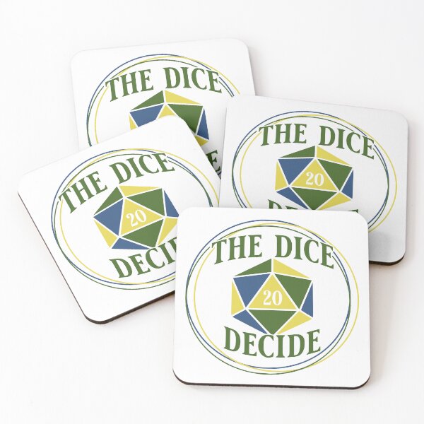 Item preview, The Dice Decide – D20 Fate Quote for Tabletop RPG Fans designed and sold by picadillyprints.