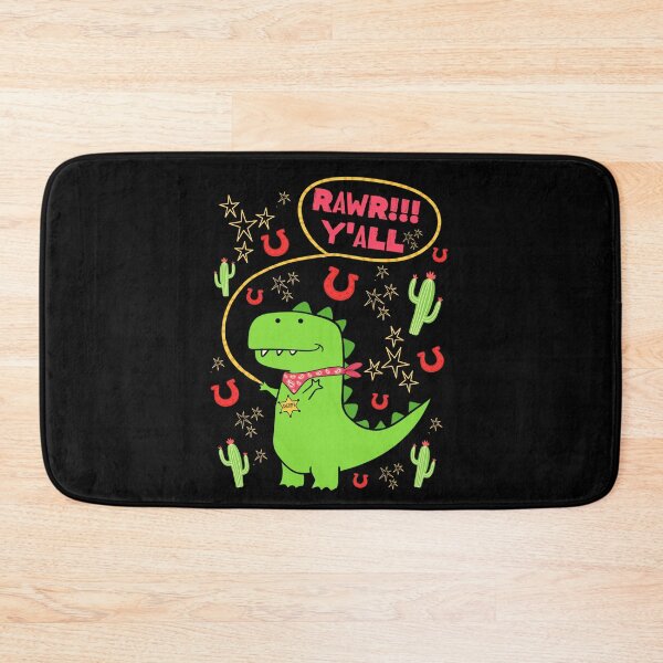 Item preview, Cowboy Dinosaur Rawr Cute Godzilla designed and sold by Renata Illustrata.