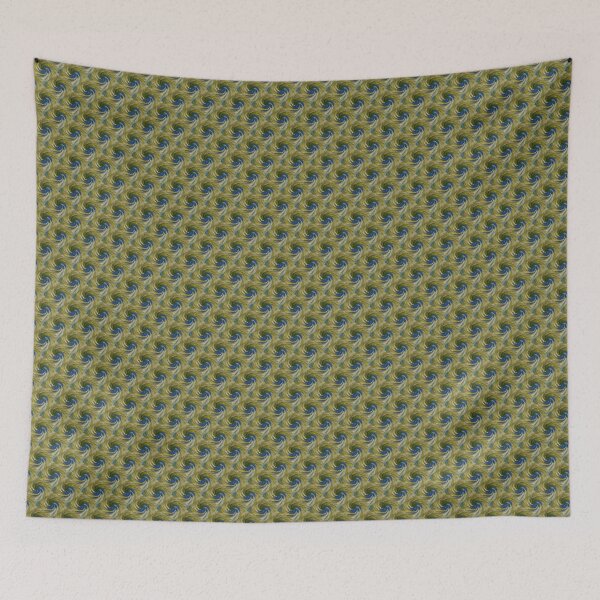 Item preview, Celestial Spiral Pattern in Blue and Green designed and sold by Artistestella.