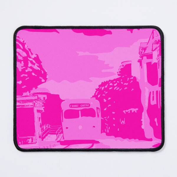 Item preview, Pink Monochromatic San Francisco Castro Muni Stop designed and sold by krithi kreations.