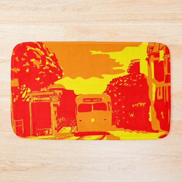 Item preview, Summer Sunset Colors San Francisco Castro Muni Stop designed and sold by krithi kreations.