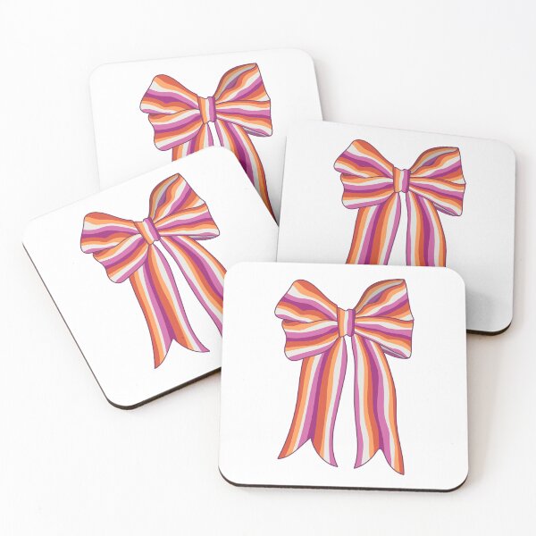 Item preview, Lesbian Pride Big Striped Bow designed and sold by ketrena.