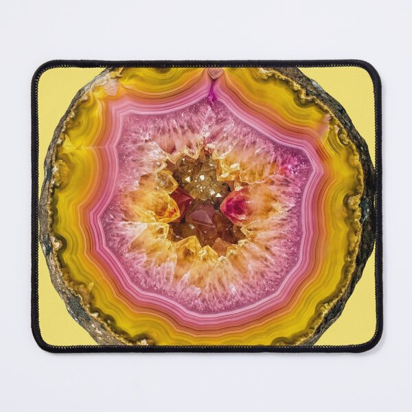 Item preview, Yellow and Pink Geode designed and sold by Tridentulus.