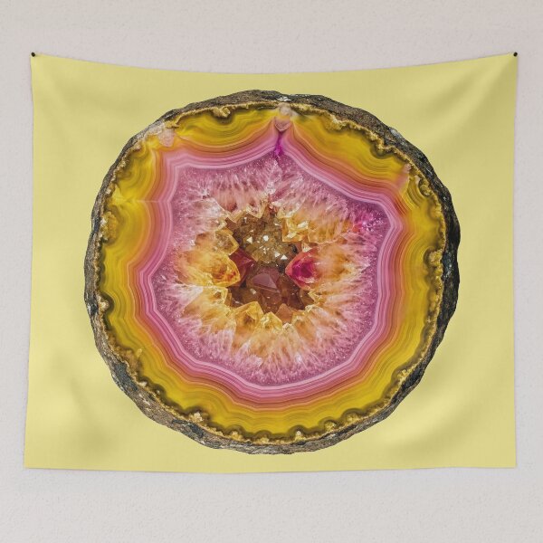 Item preview, Yellow and Pink Geode designed and sold by Tridentulus.