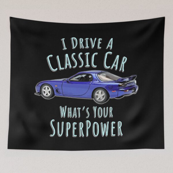 Item preview, Mazda RX7 Classic Rotary Car Art I Drive a Classic Car designed and sold by Michael van der Hoorn.