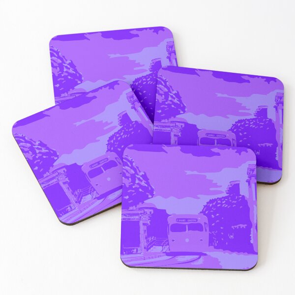 Item preview, Purple Monochromatic San Francisco Castro Muni Stop designed and sold by krithi kreations.