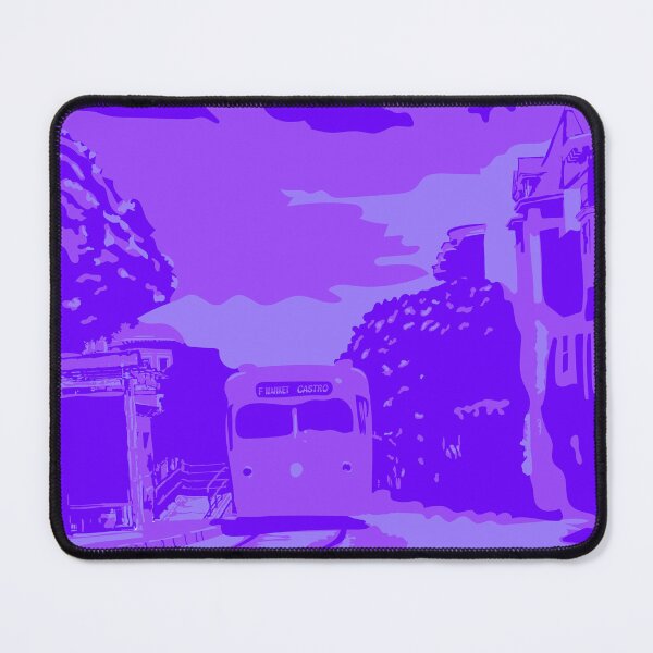Item preview, Purple Monochromatic San Francisco Castro Muni Stop designed and sold by krithi kreations.