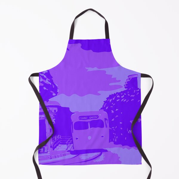 Item preview, Purple Monochromatic San Francisco Castro Muni Stop designed and sold by krithi kreations.