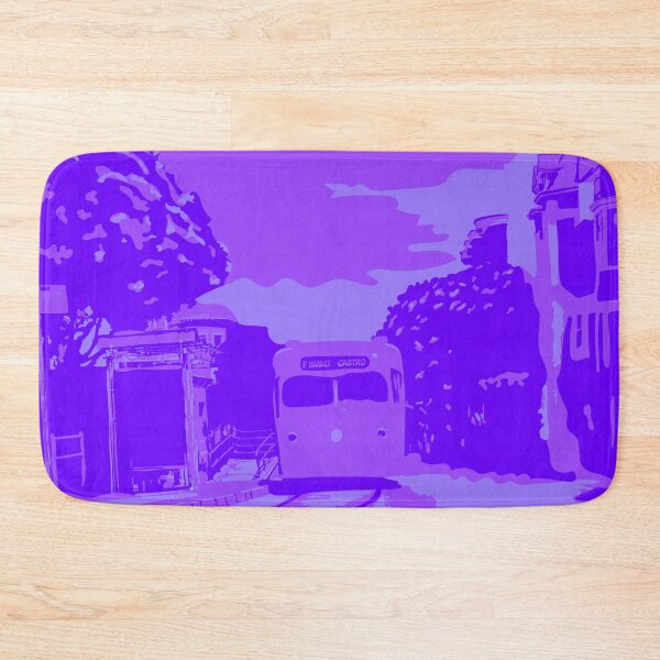 Item preview, Purple Monochromatic San Francisco Castro Muni Stop designed and sold by krithi kreations.
