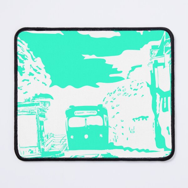 Item preview, Mint Green Single Color San Francisco Castro Muni Stop designed and sold by krithi kreations.
