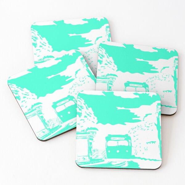 Item preview, Mint Green Single Color San Francisco Castro Muni Stop designed and sold by krithi kreations.