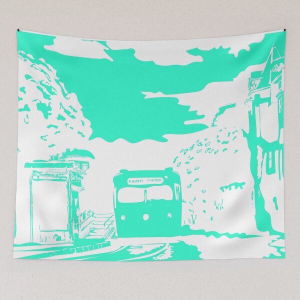 Item preview, Mint Green Single Color San Francisco Castro Muni Stop designed and sold by krithi kreations.