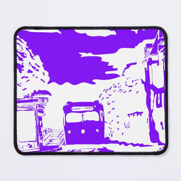 Item preview, Purple Single Color San Francisco Castro Muni Stop designed and sold by krithi kreations.
