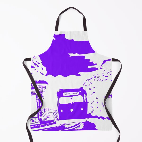 Item preview, Purple Single Color San Francisco Castro Muni Stop designed and sold by krithi kreations.