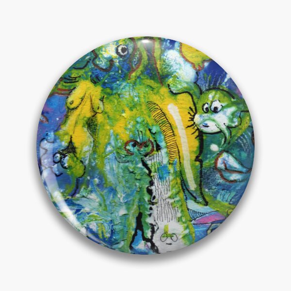 Item preview, Surreal watercolor painting with fantastical characters  designed and sold by eR88De.