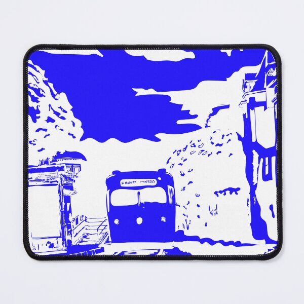 Item preview, Blue Single Color San Francisco Castro Muni Stop designed and sold by krithi kreations.