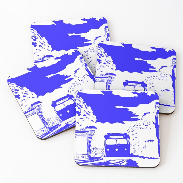 Item preview, Blue Single Color San Francisco Castro Muni Stop designed and sold by krithi kreations.
