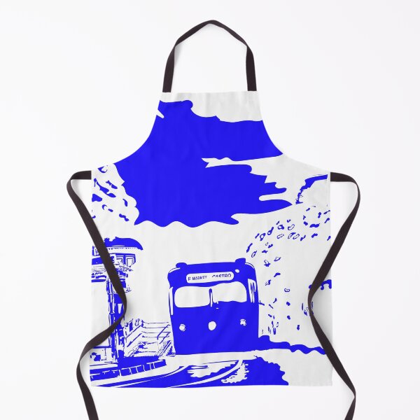 Item preview, Blue Single Color San Francisco Castro Muni Stop designed and sold by krithi kreations.