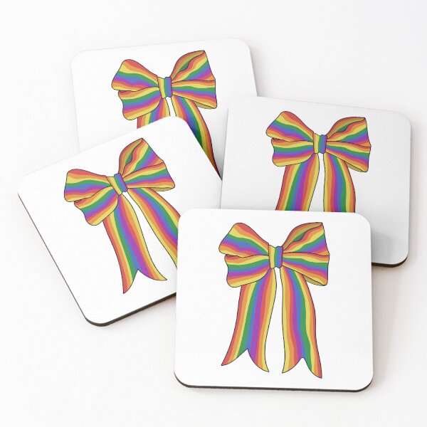 Item preview, LGBT Pride Big Rainbow Striped Bow designed and sold by ketrena.