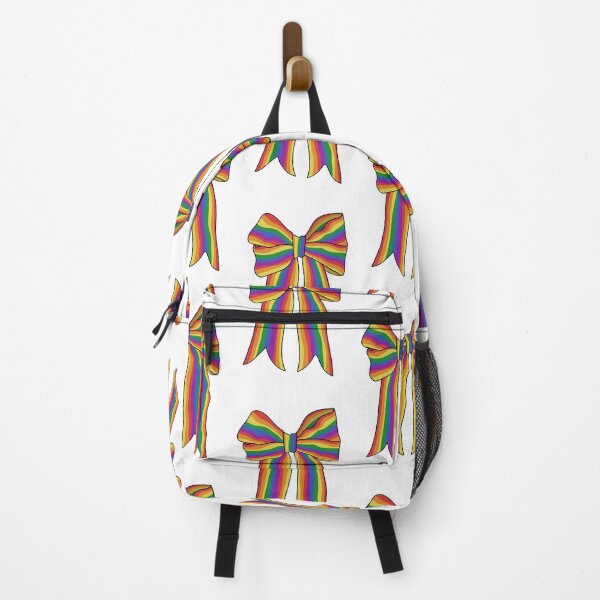 Item preview, LGBT Pride Big Rainbow Striped Bow designed and sold by ketrena.