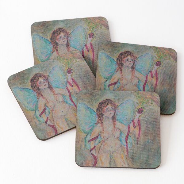 Item preview, Original painting Fairy in Garden of Eden designed and sold by leah - phrogfaery<3.