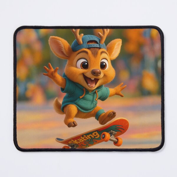 Item preview, Skater Muntjac Deer designed and sold by Sillytoe.
