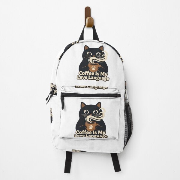 Item preview, Coffee Is My Love Language Cute Black Cat designed and sold by MJO80.