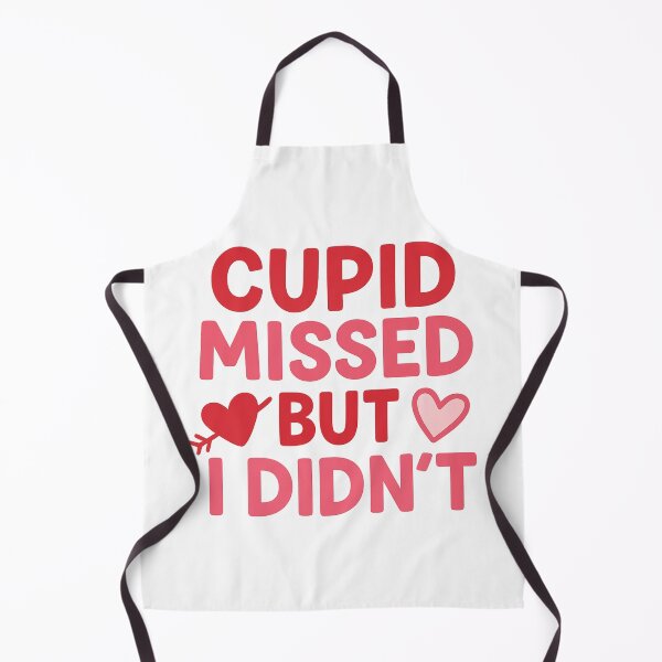 Item preview, Funny Valentine Quote – Cupid Missed but I Didn’t designed and sold by QuietNessa.