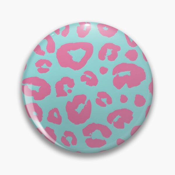 Item preview, Pink Cheetah Print on Blue Background – Fun Animal Pattern designed and sold by Rhym3Zone.