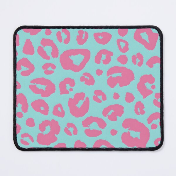 Item preview, Pink Cheetah Print on Blue Background – Fun Animal Pattern designed and sold by Rhym3Zone.