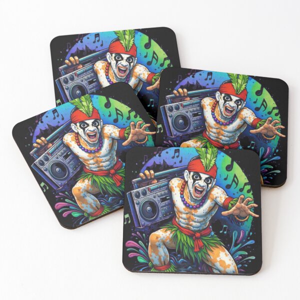 Item preview, Native Carnival Warrior with Retro Boombox Art Tarrast designed and sold by BoldLines StuDio.