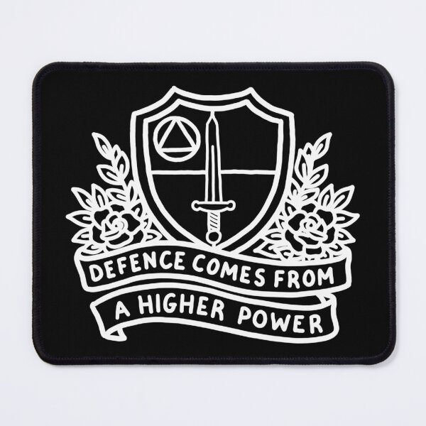 Item preview, Our Defence Must Come From a Higher Power (White) designed and sold by veampleo.