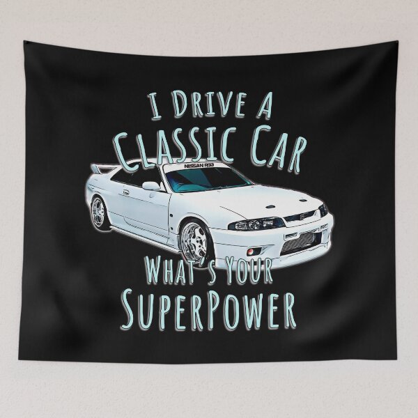 Item preview, Nissan Skyline R33 Classic Japanese Car Art I Drive a Classic Car designed and sold by Michael van der Hoorn.