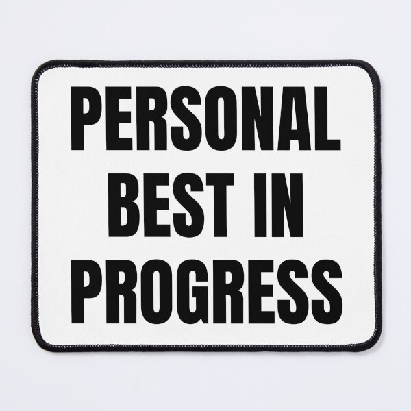 Item preview, Personal Best in Progress – Bold Gaming Motivation Text designed and sold by PHRASEandSTYLE.