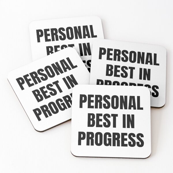 Item preview, Personal Best in Progress – Bold Gaming Motivation Text designed and sold by PHRASEandSTYLE.