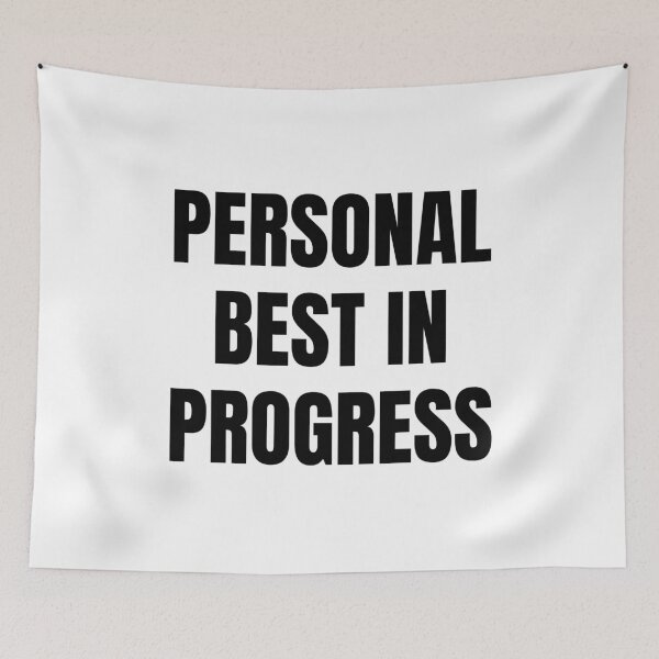 Item preview, Personal Best in Progress – Bold Gaming Motivation Text designed and sold by PHRASEandSTYLE.