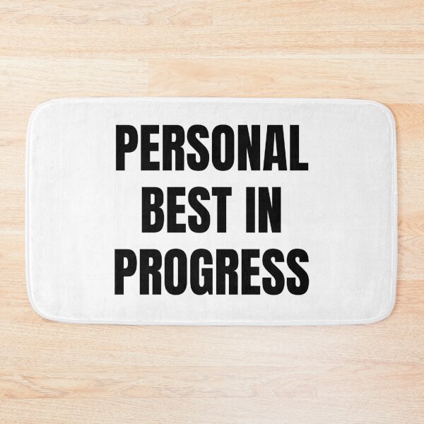 Item preview, Personal Best in Progress – Bold Gaming Motivation Text designed and sold by PHRASEandSTYLE.