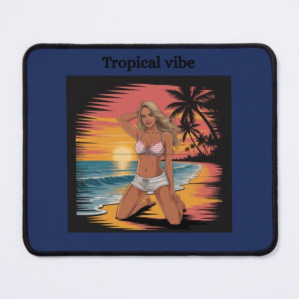 Item preview, Polish Girl in Florida – Tropical Vibes Art designed and sold by Goodvibemini.