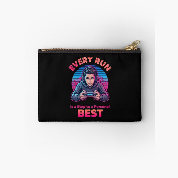 Item preview, Every Run Is a Step to a Personal Best – Colorful Gamer Illustration designed and sold by PHRASEandSTYLE.