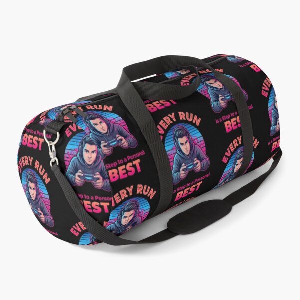 Item preview, Every Run Is a Step to a Personal Best – Colorful Gamer Illustration designed and sold by PHRASEandSTYLE.