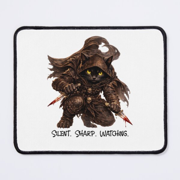 Item preview, Cat Assassin – Silent. Sharp. Watching. | Warrior Animals designed and sold by DigiWoosh.
