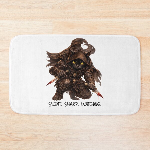 Item preview, Cat Assassin – Silent. Sharp. Watching. | Warrior Animals designed and sold by DigiWoosh.