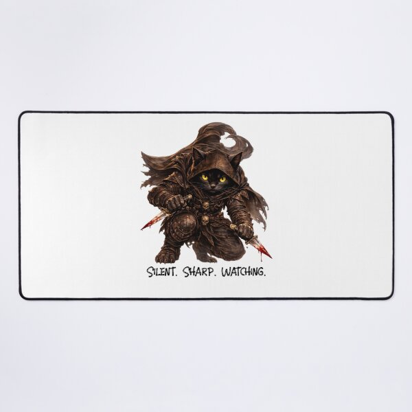 Item preview, Cat Assassin – Silent. Sharp. Watching. | Warrior Animals designed and sold by DigiWoosh.
